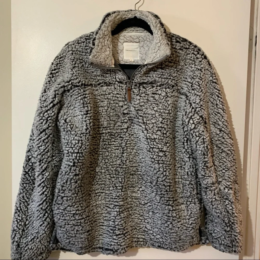 Thread & Supply Wubby Sherpa Quarter 1/4 Zip - Picture 2 of 9